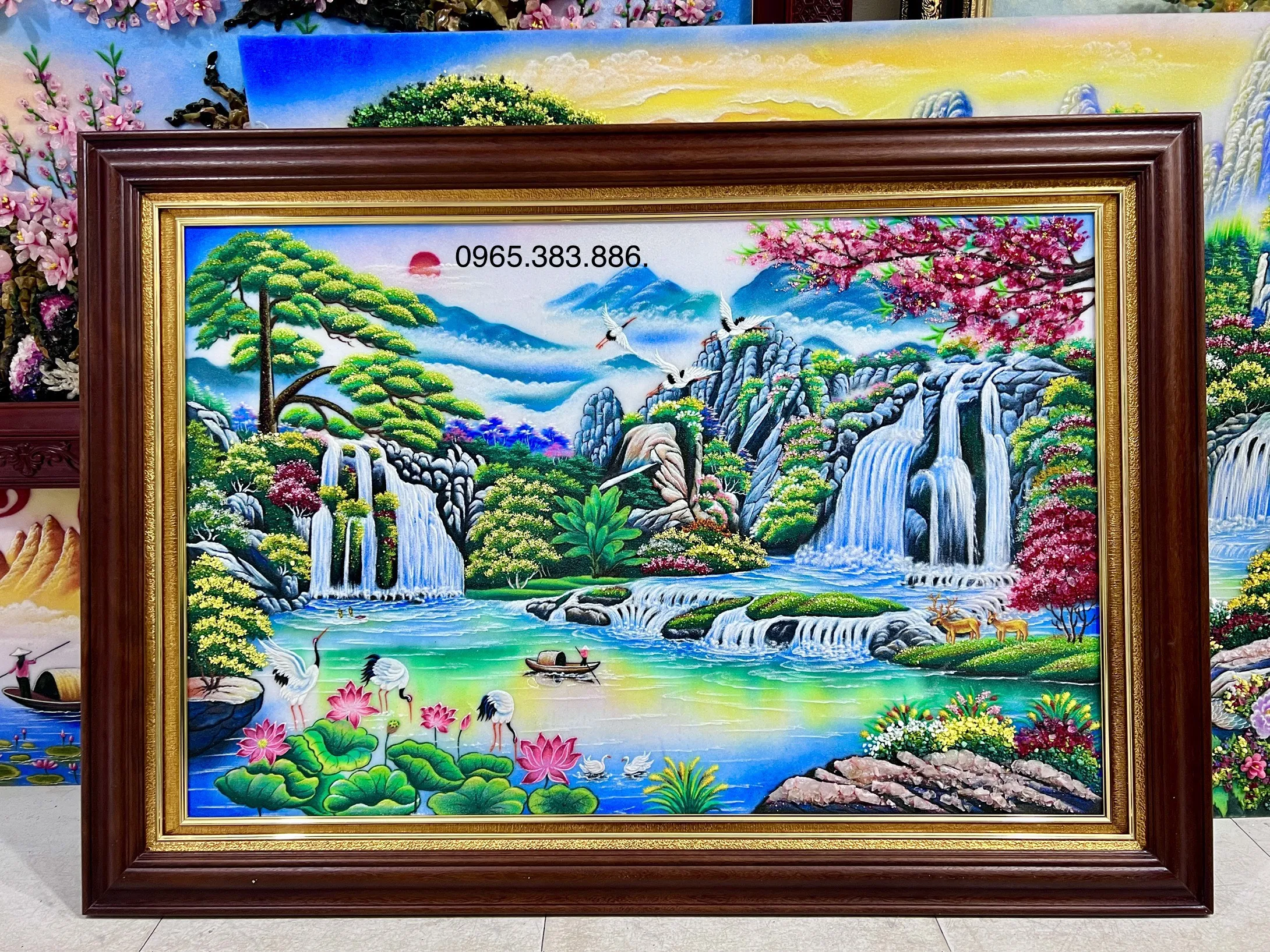 Tranh đá quý phong cảnh đẹp nhất với chi tiết tinh xảo