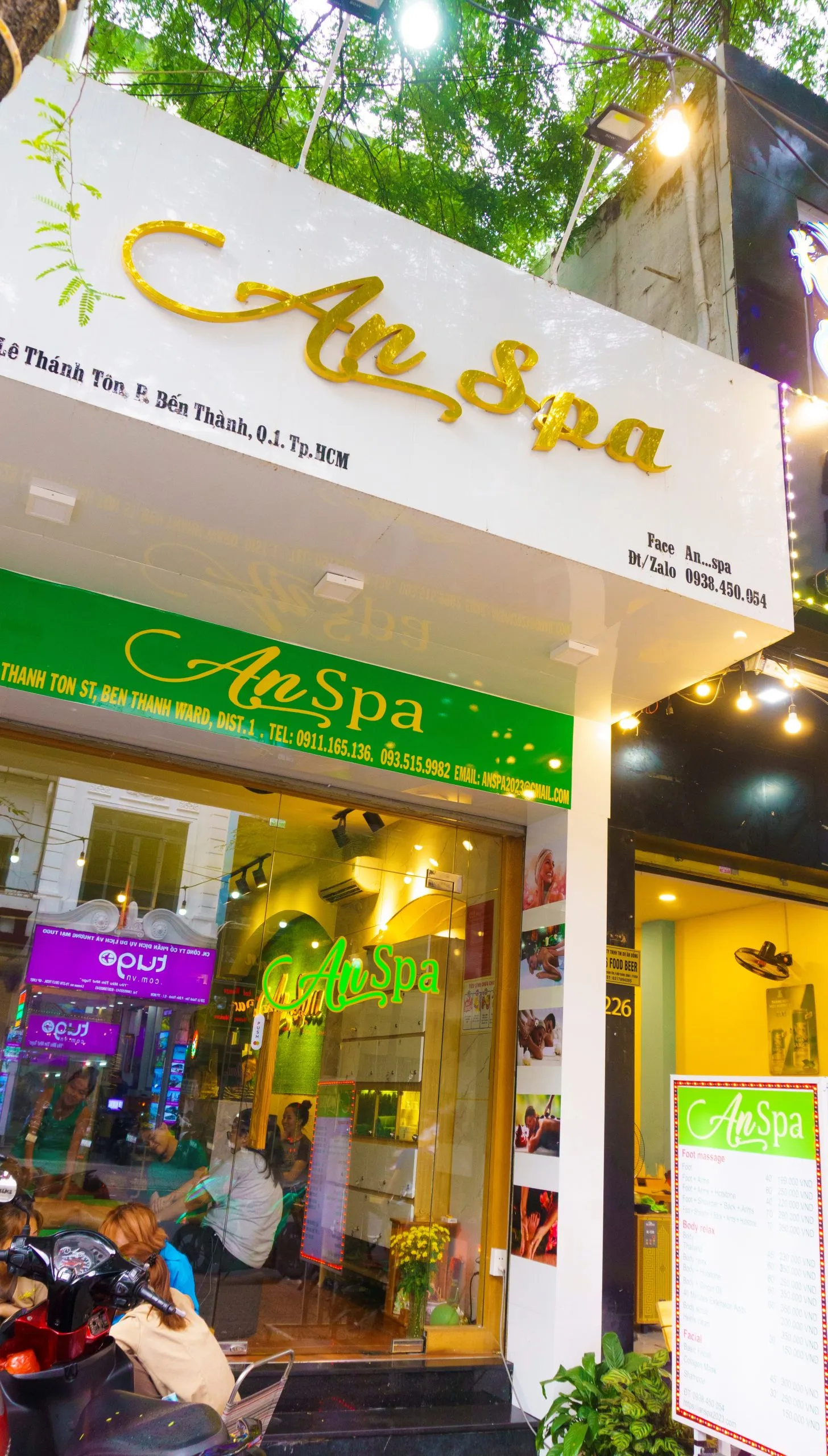 Không gian spa và dịch vụ chăm sóc trang sức