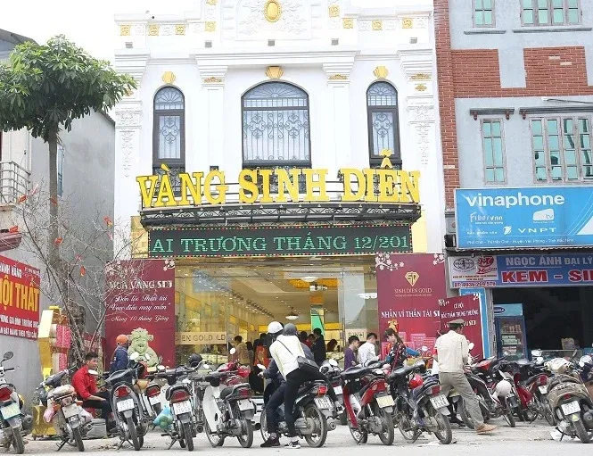 Cơ sở kinh doanh của Công ty vàng bạc đá quý Sinh Diễn tại thời điểm bị kiểm tra