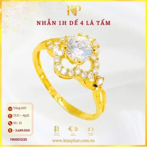 Bông tai vàng ta thiết kế hình tròn nhỏ gọn với độ tinh khiết 99.99%