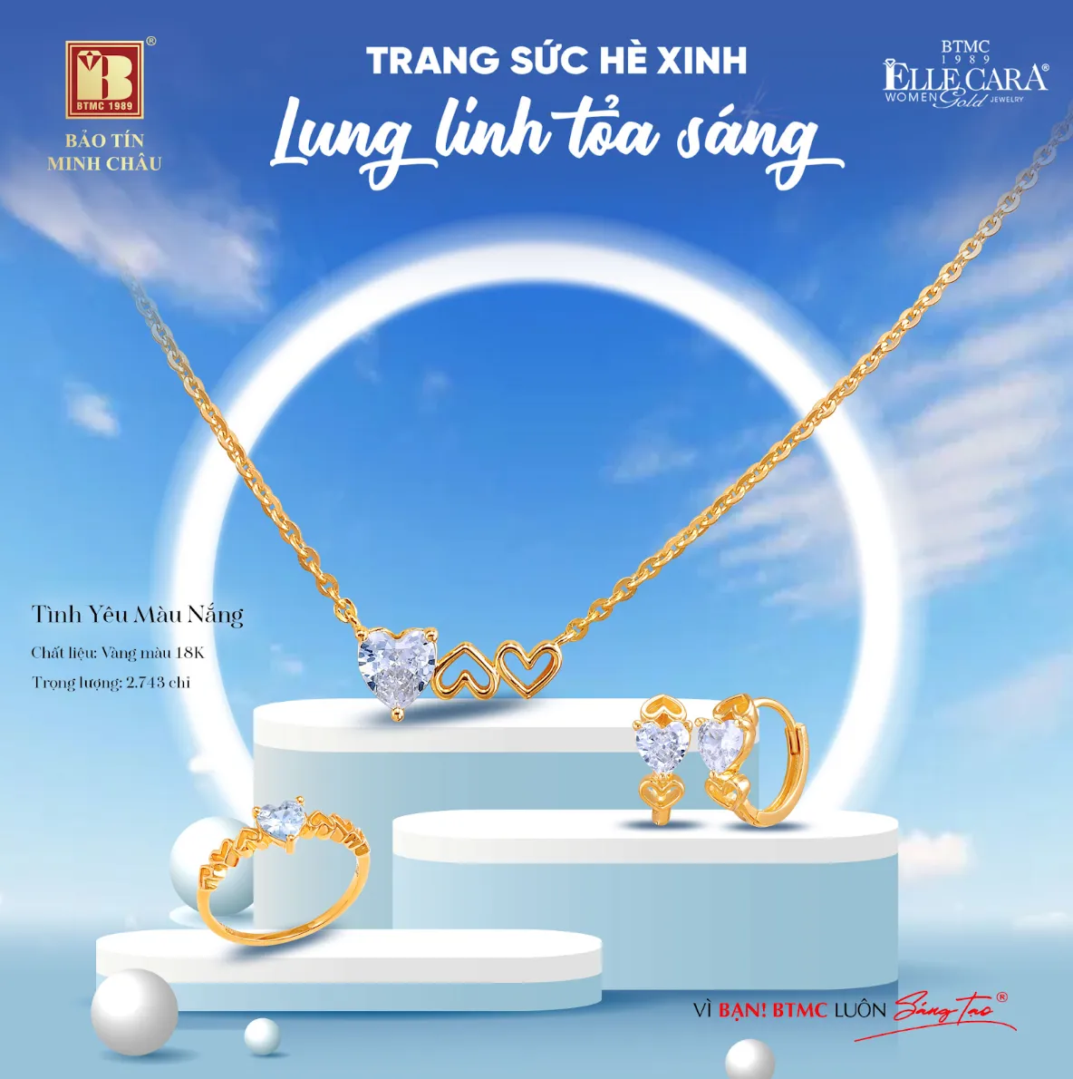 Khuyên tai vàng 14K kiểu dáng hiện đại