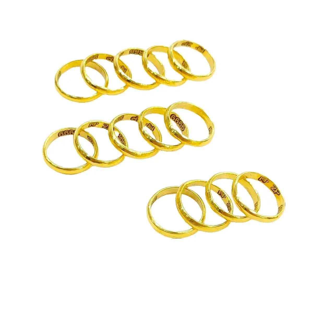 Nhẫn vàng 24K với thiết kế tròn tinh tế