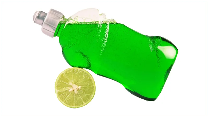 Bát đựng dung dịch nước rửa chén pha chanh với trang sức bạc