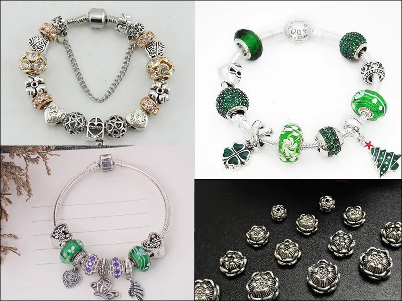 Vòng charm bạc 925 với thiết kế đa dạng