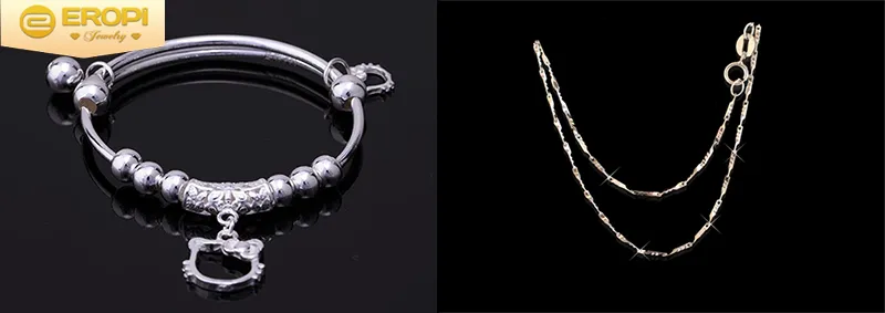 Sự khác biệt rõ rệt giữa bạc xi bóng sáng và bạc ta có màu trắng tự nhiên