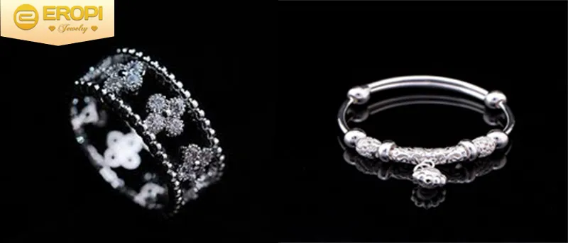 Những mẫu trang sức bạc xi được chế tác tinh xảo với nhiều kiểu dáng đa dạng