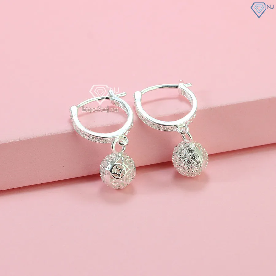 Hộp đựng sang trọng đi kèm bông tai trái châu bạc 925