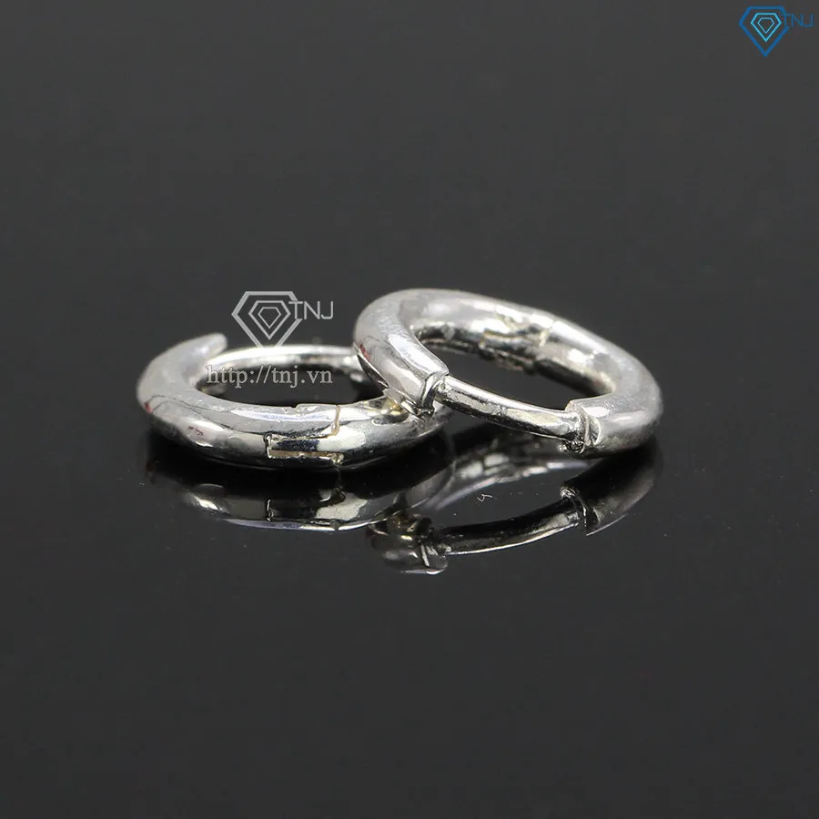 Bông tai bạc 925 với khóa cài an toàn