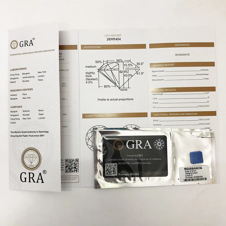 Bông tai Moissanite nhìn từ nhiều góc độ khác nhau