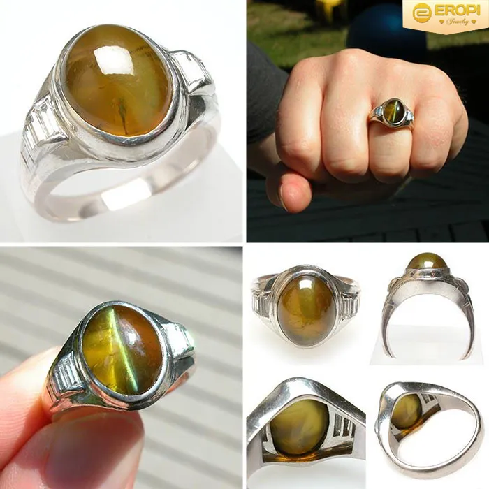 Tinh thể thạch anh vàng citrine trong suốt với sắc vàng chanh tự nhiên