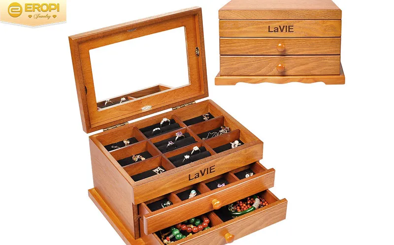 Hộp đựng trang sức chuyên dụng có ngăn riêng biệt