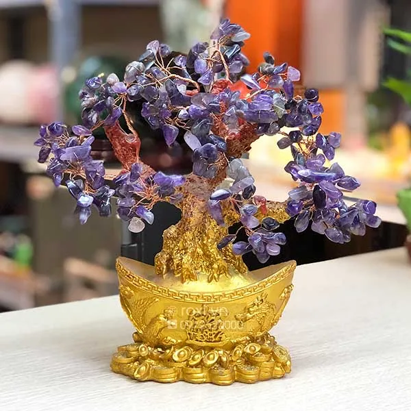 Cây đá thạch anh tím giúp cân bằng năng lượng