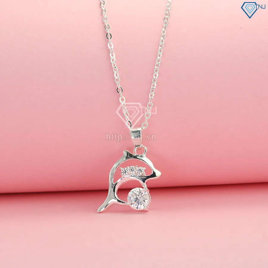 Dây chuyền bạc nữ mặt con cá heo DCN0256 với thiết kế tinh tế phù hợp làm quà tặng