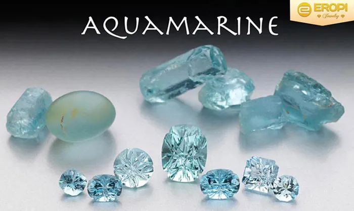 Aquamarine với sắc xanh biển trong vắt đặc trưng