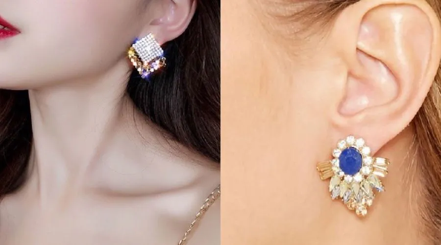 Khuyên tai giọt nước mang lại vẻ thanh lịch và giúp khuôn mặt tròn cân đối