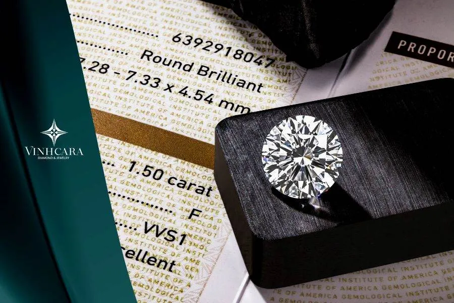 Kim cương 3 ly 6 tinh tế với độ sáng rực rỡ