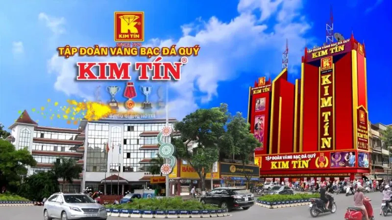 Cửa hàng Kim Tín với các sản phẩm vàng bạc cao cấp