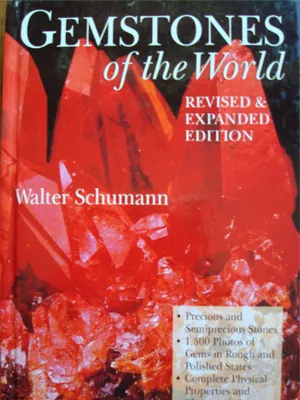 Bìa sách Gemstones of the World với hình ảnh các loại đá quý đa dạng