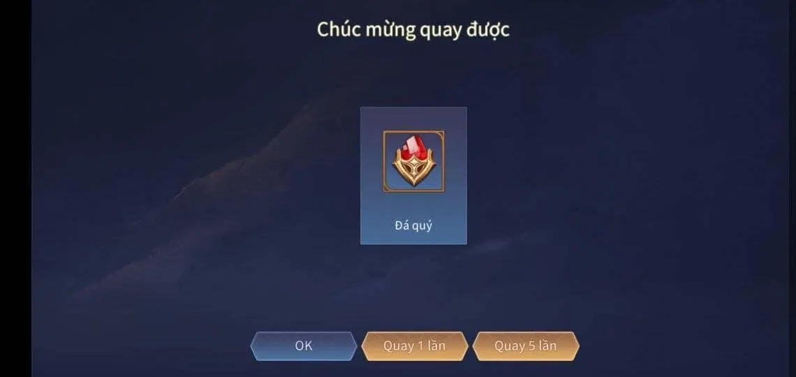 Hệ thống Vòng Quay Kho Báu với cơ chế tích lũy 251 lượt để nhận Đá Quý