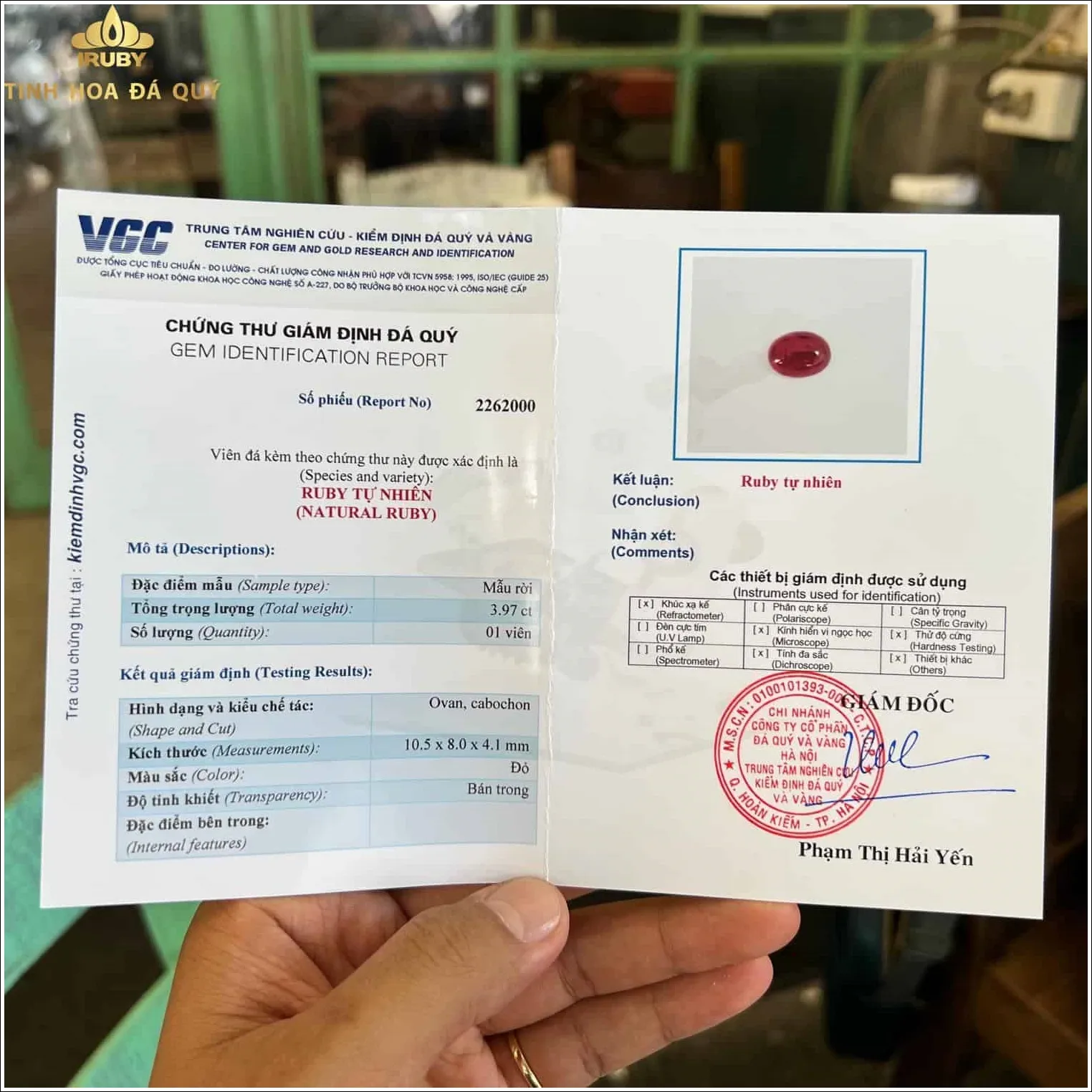 Chứng thư kiểm định đá quý xác nhận đá quý bạn sở hữu có phải tự nhiên hay không
