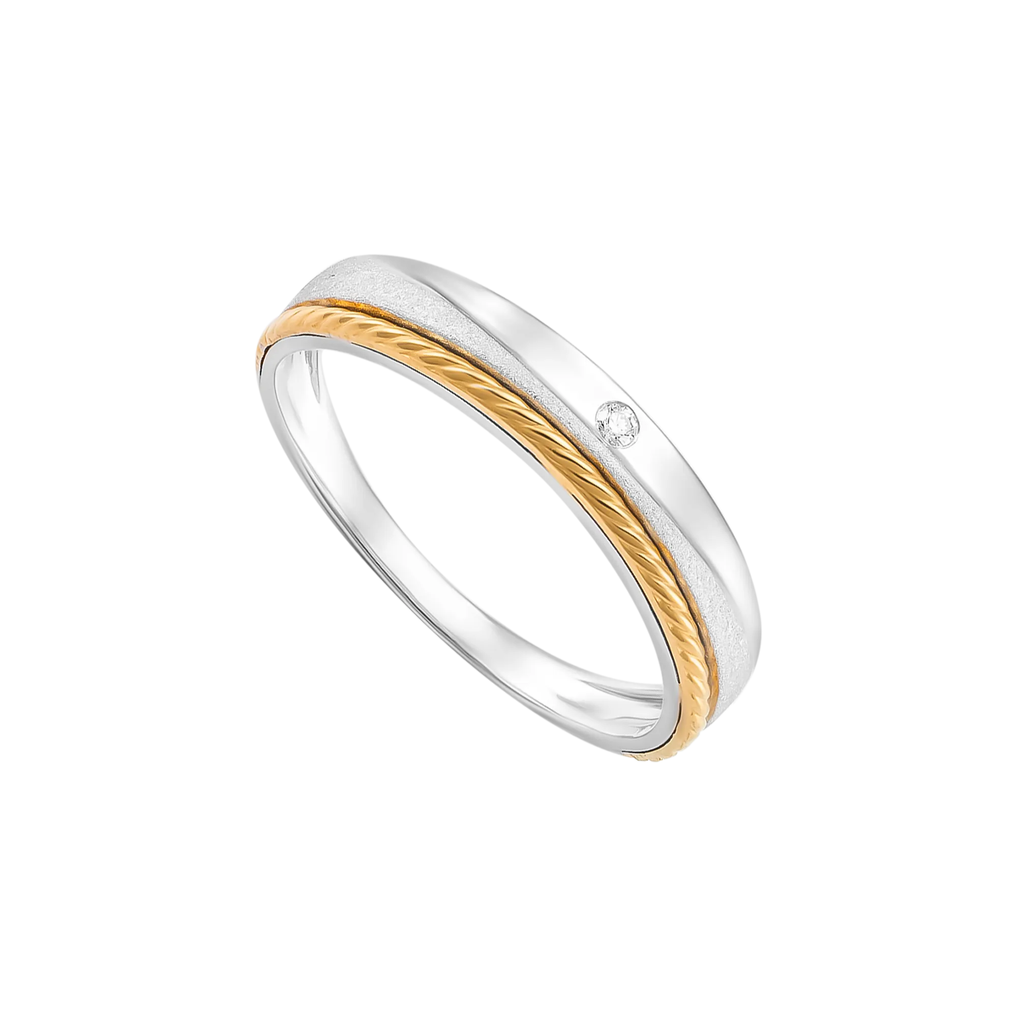 Nhẫn cưới kim cương vàng 14K với thiết kế tinh xảo từ PNJ