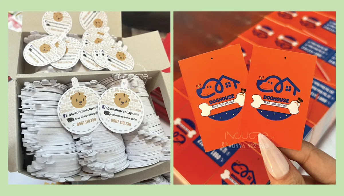 Các kích thước tag treo phù hợp với từng loại trang sức