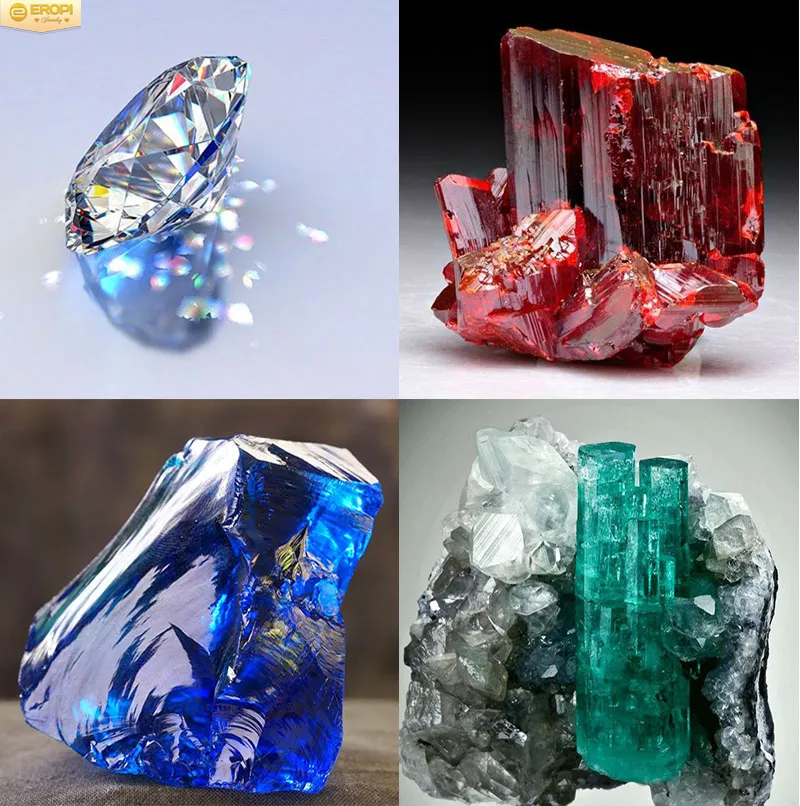 Bộ sưu tập bốn loại đá quý giá trị nhất thế giới gồm kim cương và các dòng đá màu