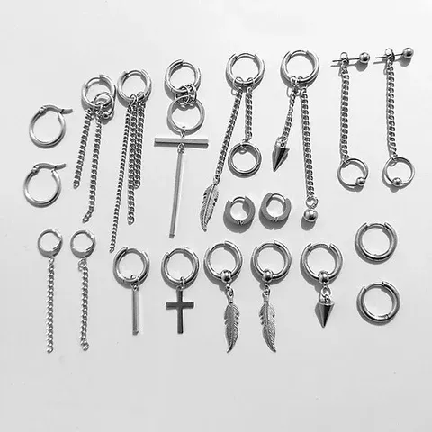 Bông tai titan với thiết kế tối giản nhưng đầy ấn tượng