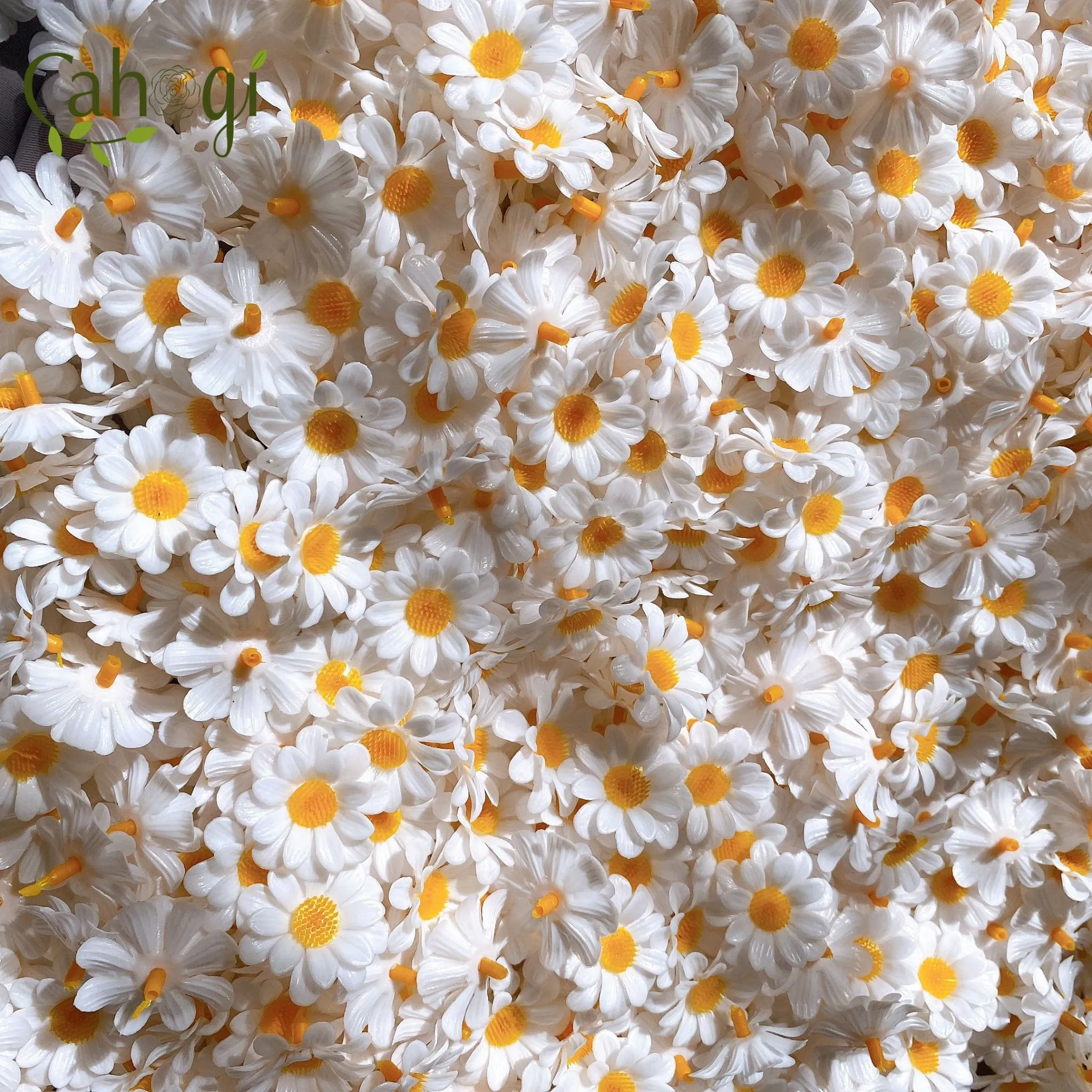 Bông tai hoa cúc nhựa trong gói combo 10 bông tiện lợi